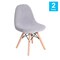 Flash Furniture 2PK Gray Kids Faux Sherpa Chairs - Wood Legs, 2PK DL-DA2018-2-GY-2-GG - alternate 10